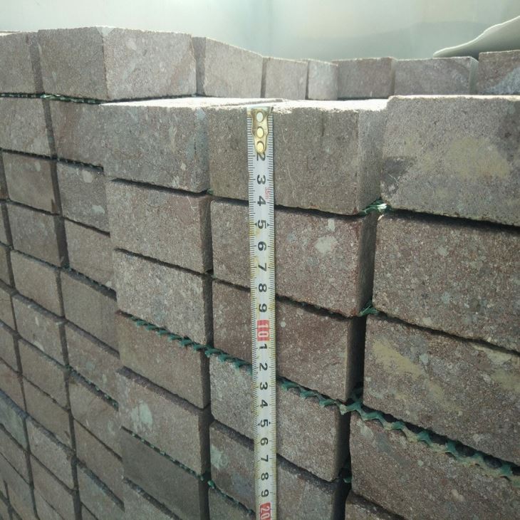 red granite paver