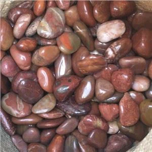 पॉलिश लाल कंकड़ पत्थर