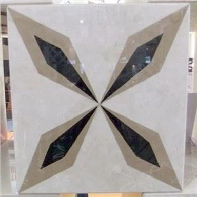 फ़्लोरिंग के लिए वॉटरजेट मेडलियन मार्बल टाइलें