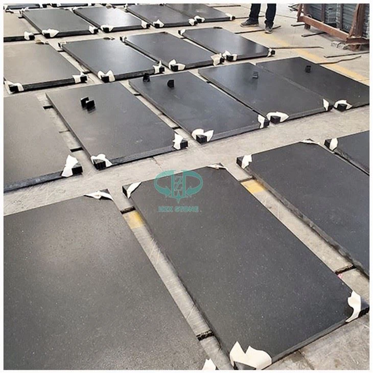 एब्सोल्यूट ब्लैक लेदरेड ग्रेनाइट काउंटरटॉप