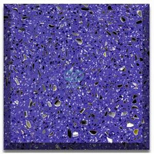 Precast ब्लू Terrazzo पत्थर