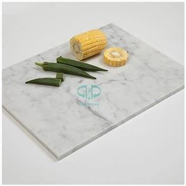 सफेद संगमरमर पेस्ट्री बोर्ड
